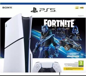 PlayStation 5 Console - Slim - Disc Edition - Fortnite Cobalt Star Bundle