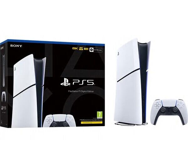 Sony PS5 Digital Edition Slim Console - White